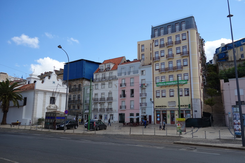 Arkitektur vid Praça Martim Moniz, Lissabon.