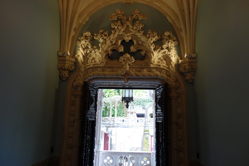 Quinta da Regaleira i historiska Sintra, Portugal.