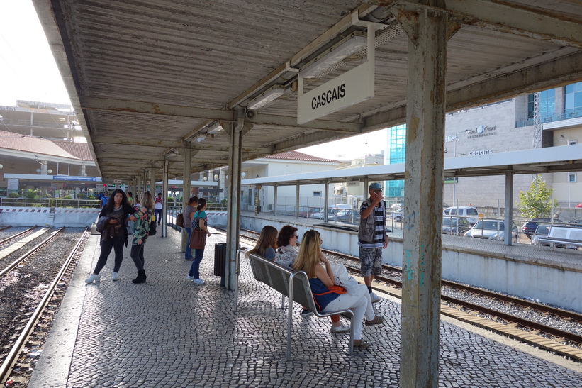 Cascais tågstation, Portugal.