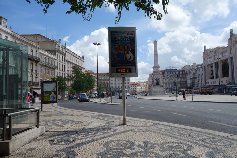 Praça dos Restauradores, Lissabon.