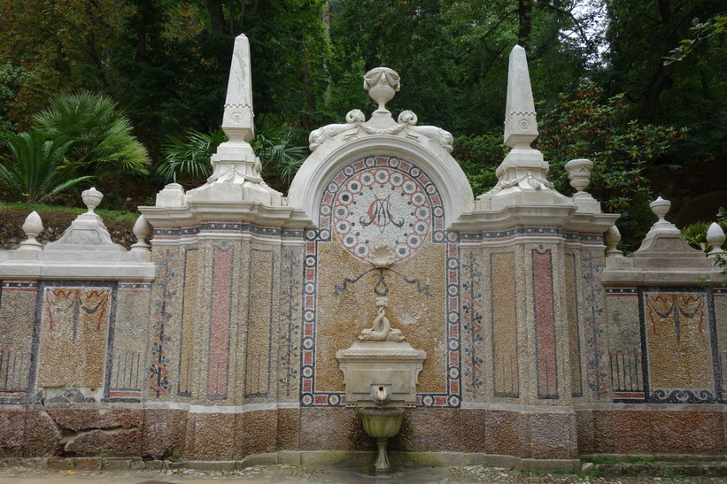 Quinta da Regaleira i historiska Sintra, Portugal.