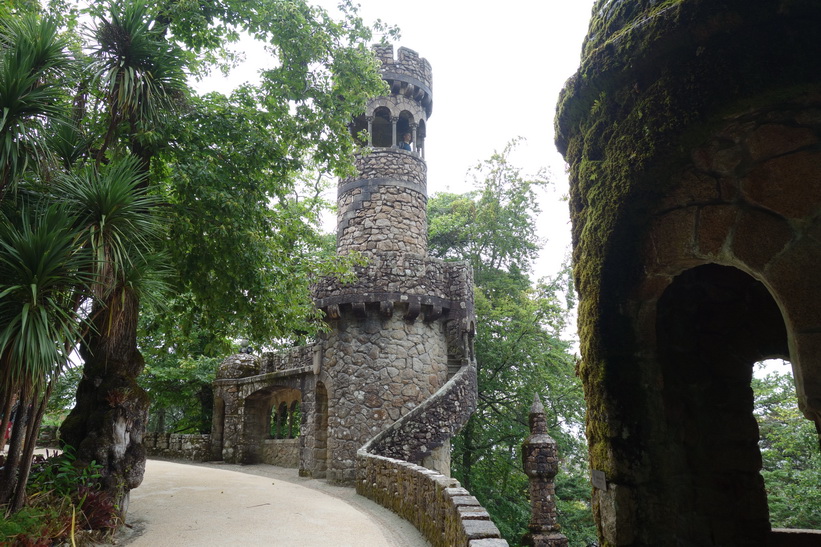 Quinta da Regaleira i historiska Sintra, Portugal.