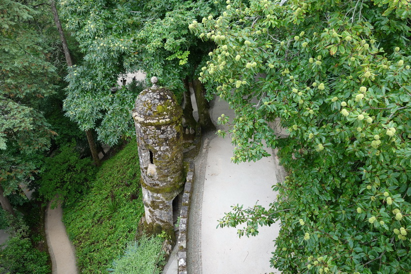 Quinta da Regaleira i historiska Sintra, Portugal.