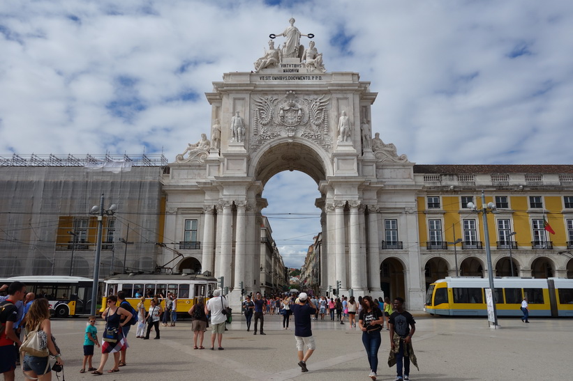 Praça do Comercio i hjärtat av Lissabon.