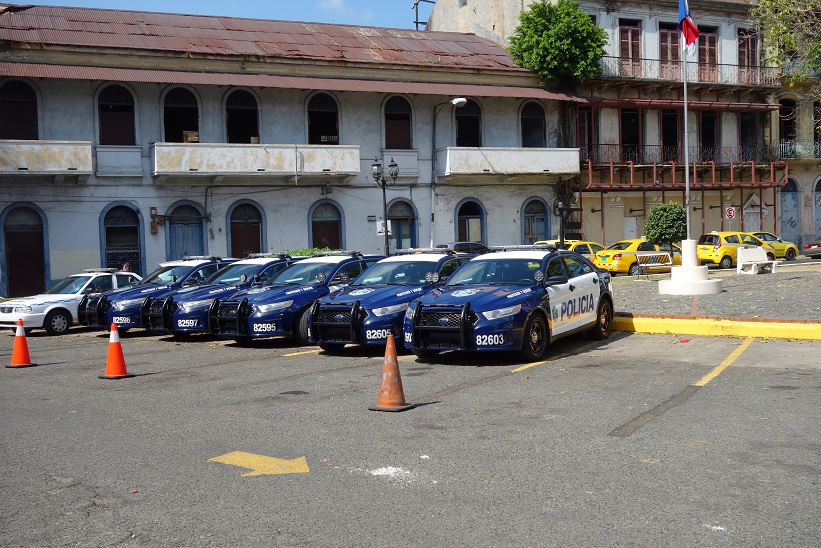 Gatuscen i Casco Viejo, Panama city.