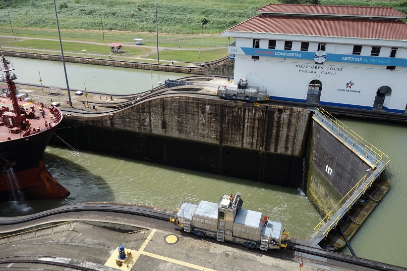 Miraflores Locks, Panamakanalen, Panama city.