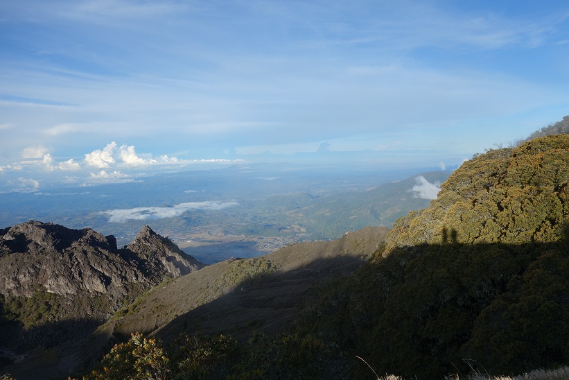 Utsikten uppifrån toppen av Volcán Barú.