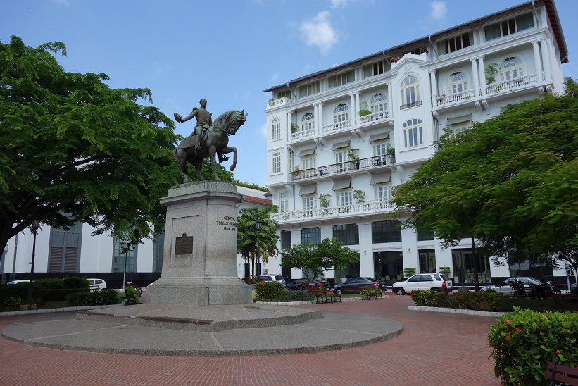 Plaza Tomás Herrera, Casco Viejo, Panama city.