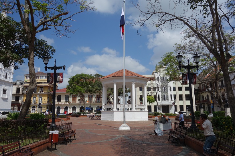 Plaza de la Independencia, Casco Viejo, Panama city.