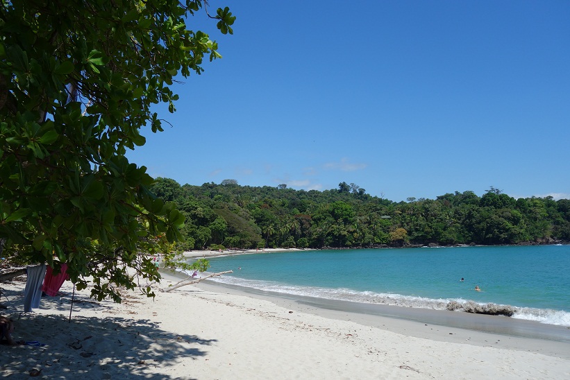 Vackra Manuel Antonio Beach, Costa Rica.