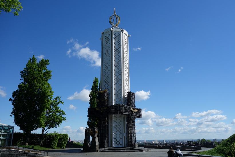 Holodomor-momumentet till minne av den stora svältkatastrofen 1932-1933 i Ukraina.