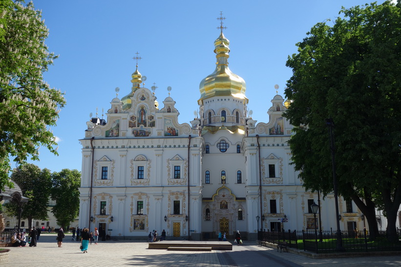 Rekonstruerade Marie avsomnandes katedral, Kievo-Petjerskaja lavra, Kyiv.