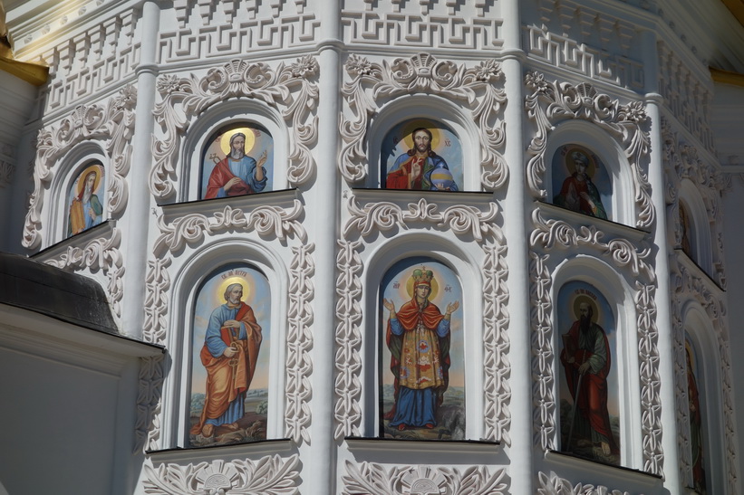Rekonstruerade Marie avsomnandes katedral, Kievo-Petjerskaja lavra, Kyiv.