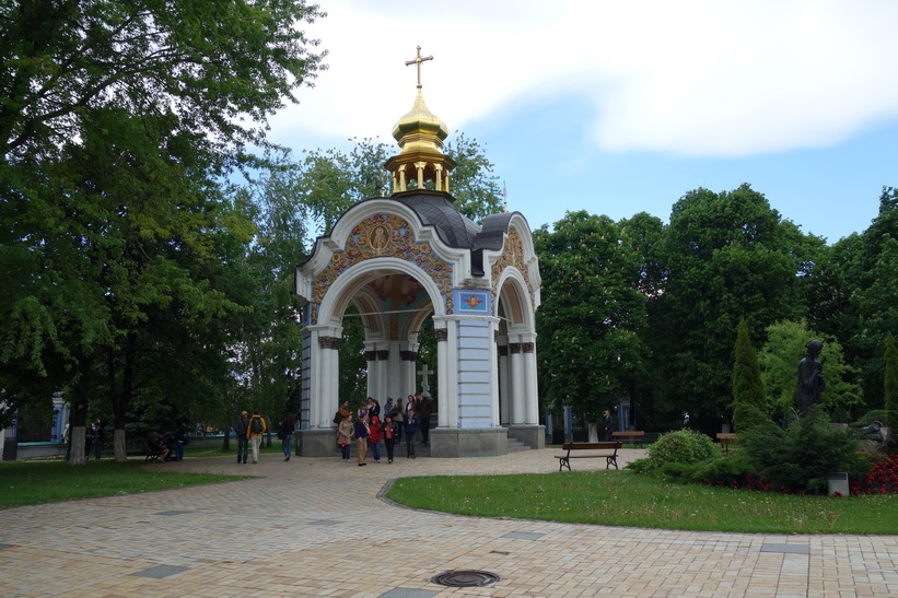Vid St. Mikaels katedral, Kyiv.