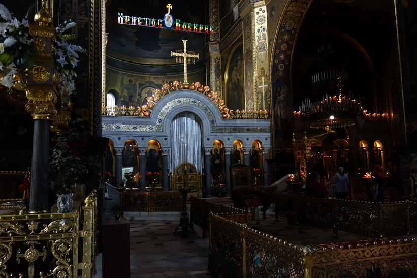 Inne i St. Volodymyr's katedral, Kyiv.
