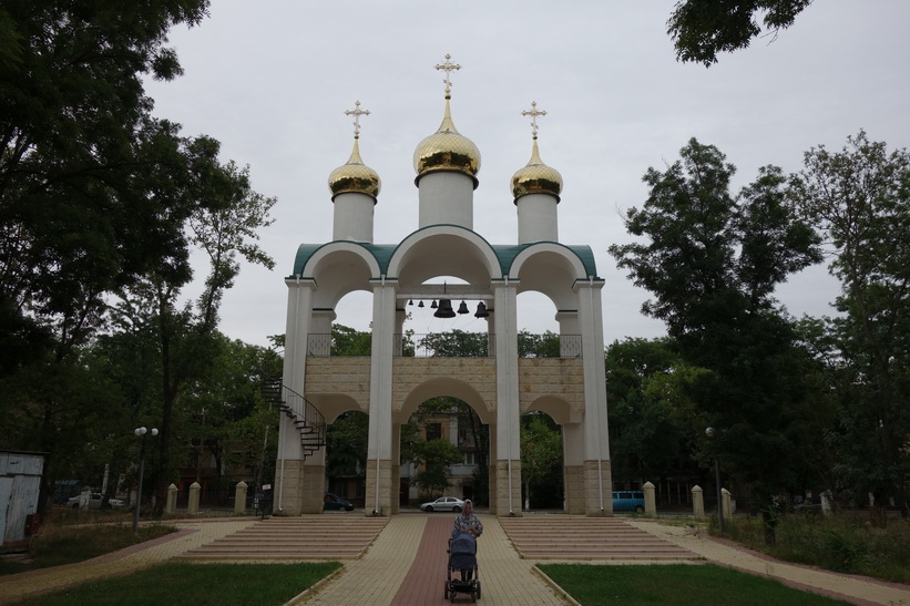 Kyrktorn i centrala Tiraspol.