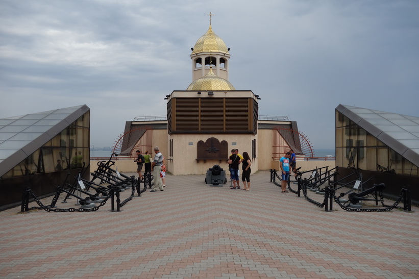 Kyrkan vid vattnet i hamnen, Odessa.