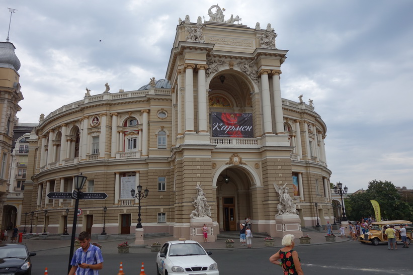 Det vackra operahuset i Odessa.