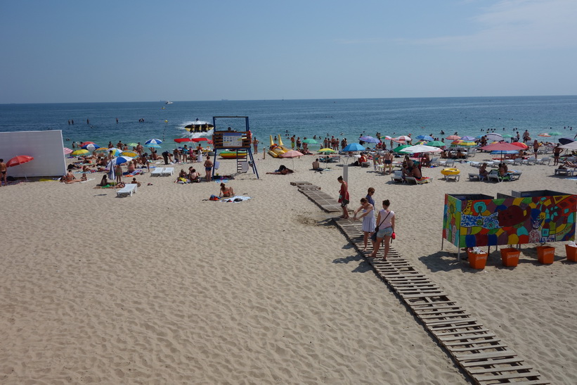 Stranden i Odessa. Helt ok strand med trevlig stämning.