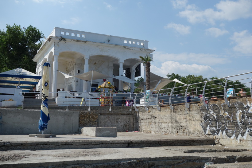 Min favoritrestaurang längs stranden i Odessa.