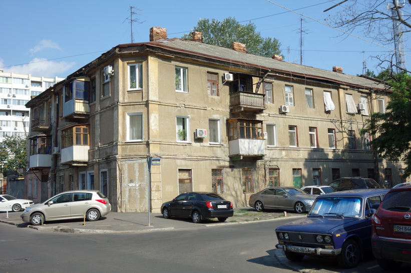 Gammalt hus i Odessa.