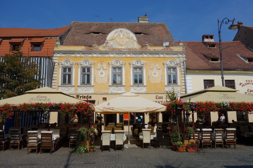 Gågatan Strada Nicolae Balcescu, Sibiu.