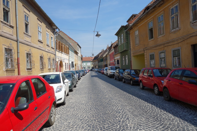 På rundvandring i centrala Sibiu.