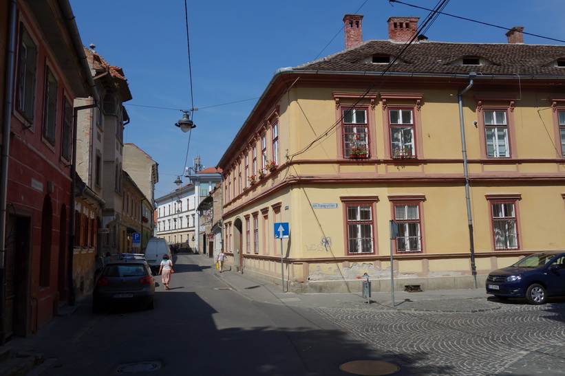 På rundvandring i centrala Sibiu.