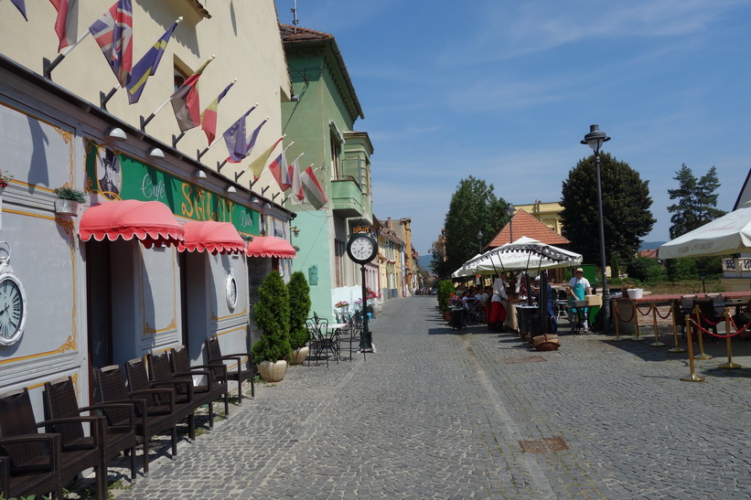 På rundvandring i centrala Sibiu.