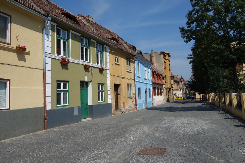 På rundvandring i centrala Sibiu.