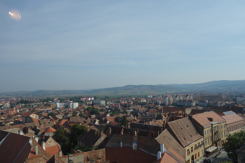 Vy uppifrån Council Tower, Sibiu.