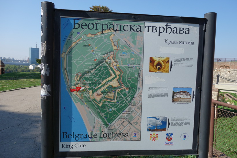 Karta över fortet i Belgrad.