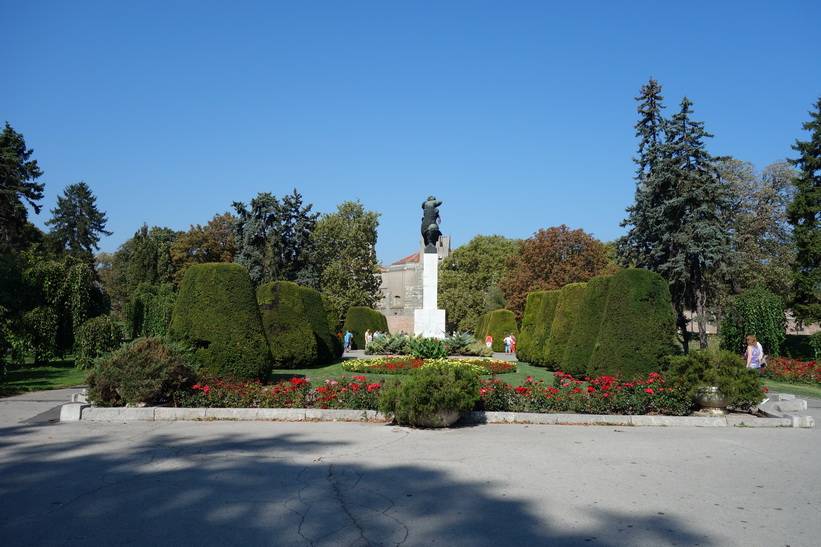 Fin park utanför fortet i Belgrad.