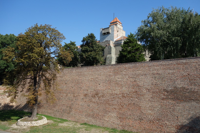 Fortet i Belgrad, notera den massiva muren.