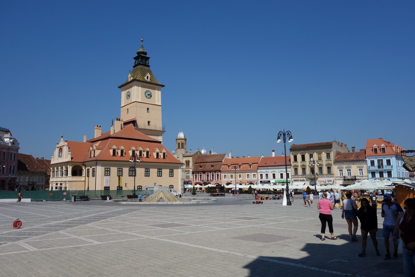 Centrala torget Piața Sfatului, Brașov.