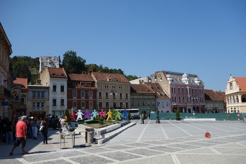 Centrala torget Piața Sfatului, Brașov.