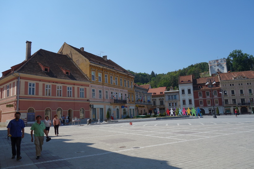 Centrala torget Piața Sfatului, Brașov.