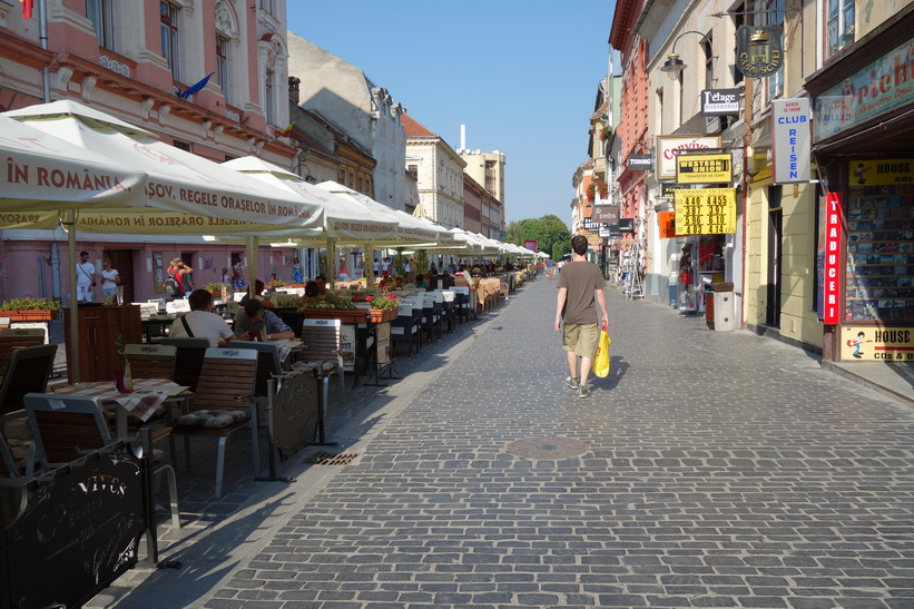 Gatuscen i centrala Brașov.