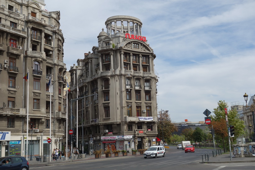 Arkitekturen i centrala Bukarest.