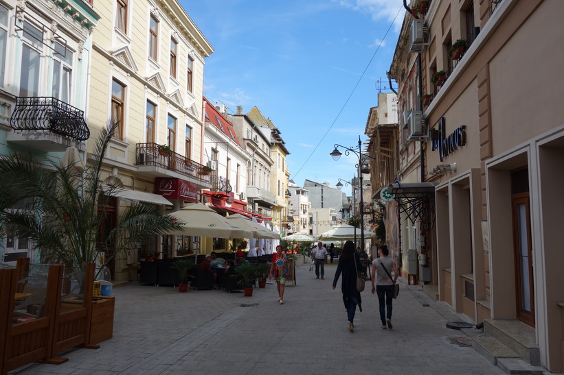 Gågatan i centrala Constanţa.