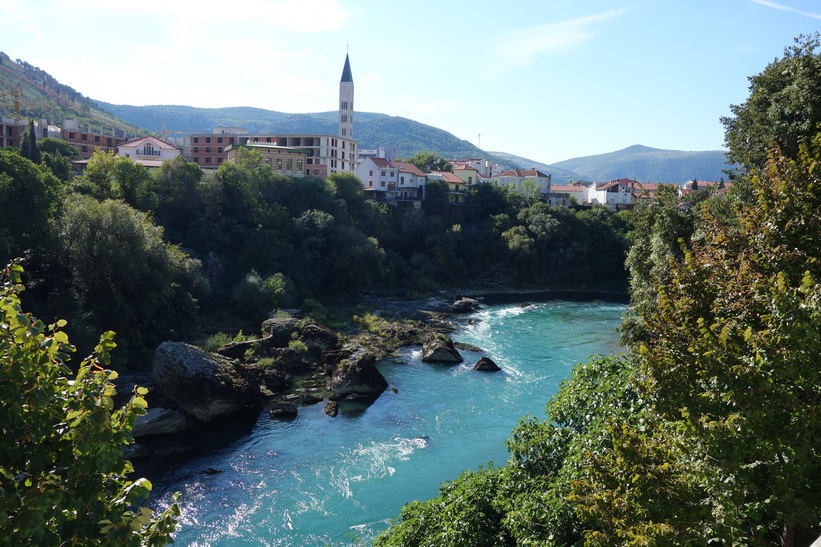 Neretva-floden, centrala Mostar.