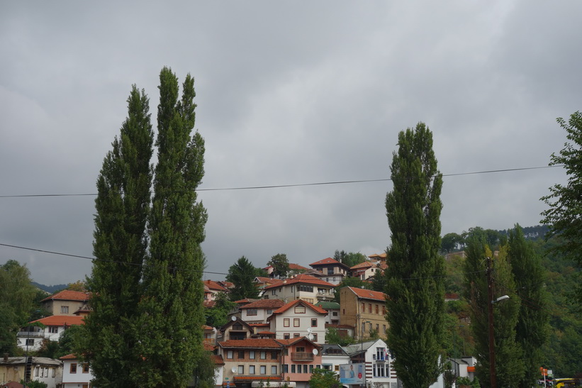 Stadsvy i centrala Sarajevo.