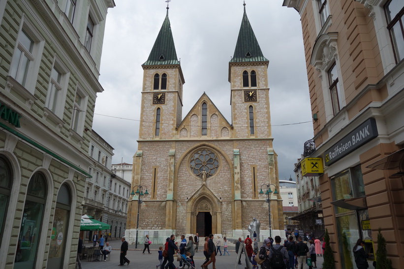 Cathedral of Jesus' sacred heart, Sarajevo.