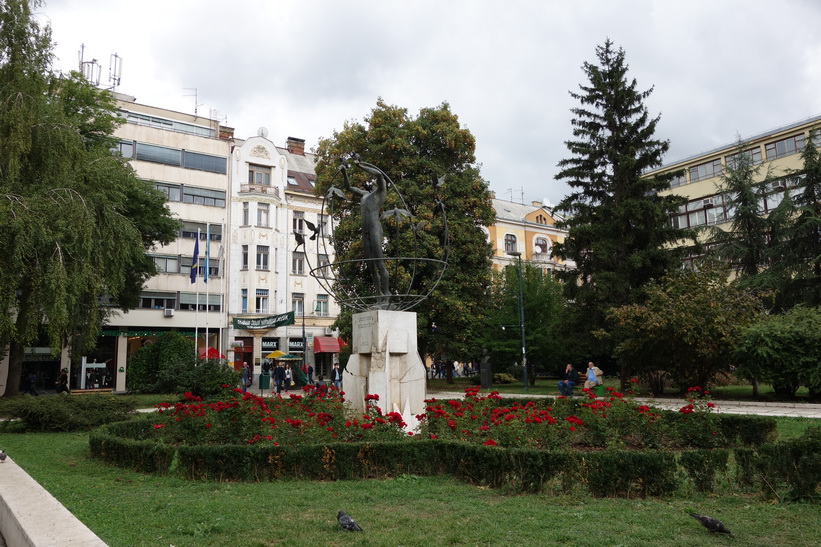 Park i centrala Sarajevo.