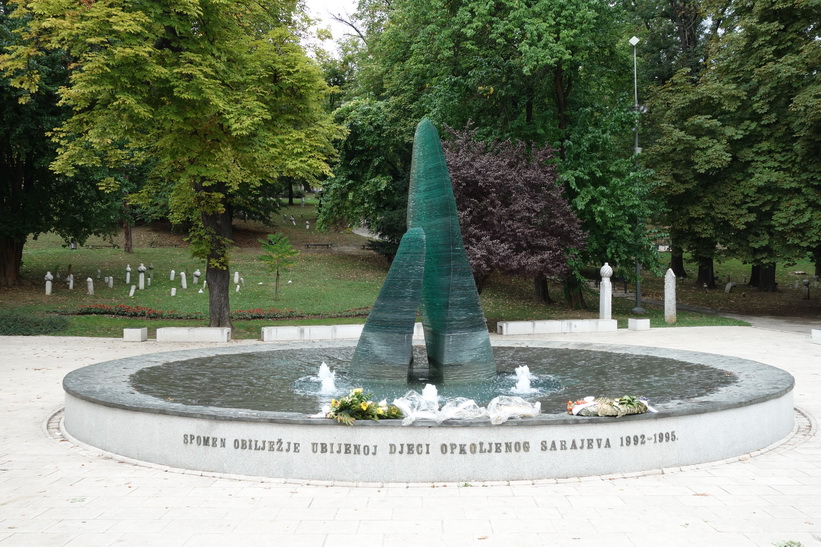 Wartime memorial for children of Sarajevo.