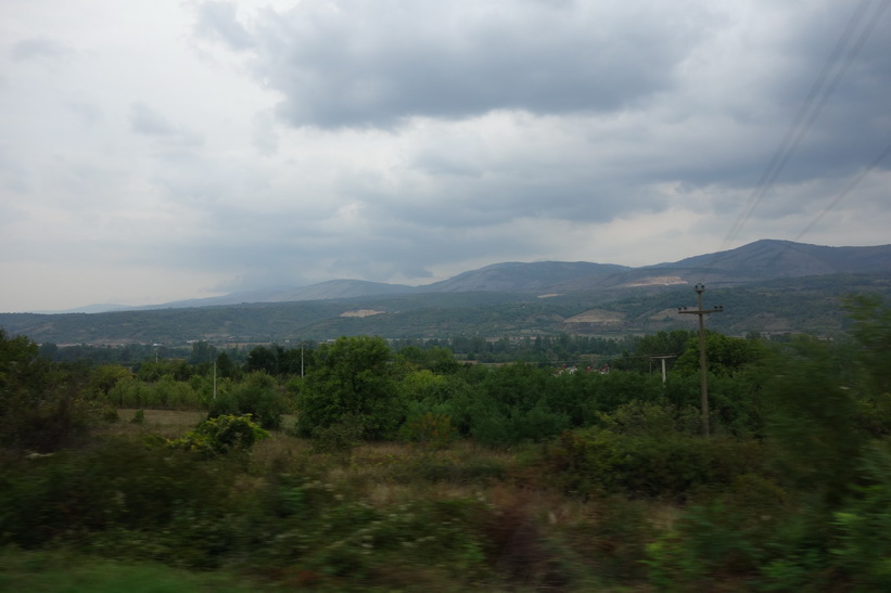 Landskapet i södra Serbien.