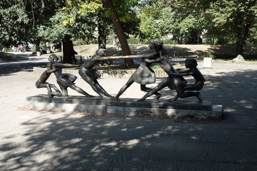 Monument i parken Knyazheska Garden, Sofia.