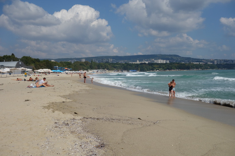 Stranden i centrala Varna.