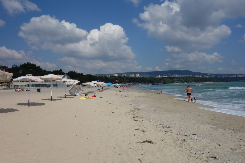 Stranden i centrala Varna.