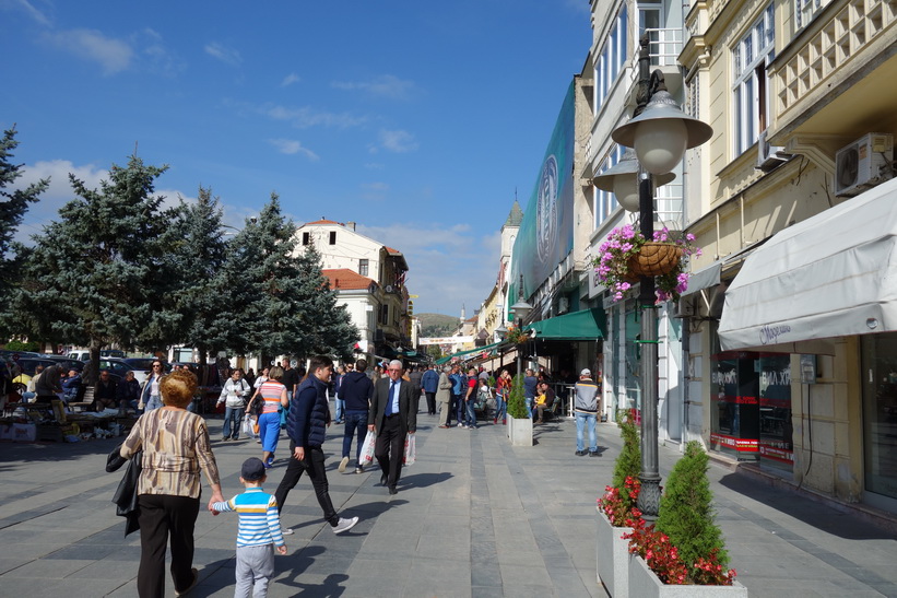 Gågatan i centrala Bitola.